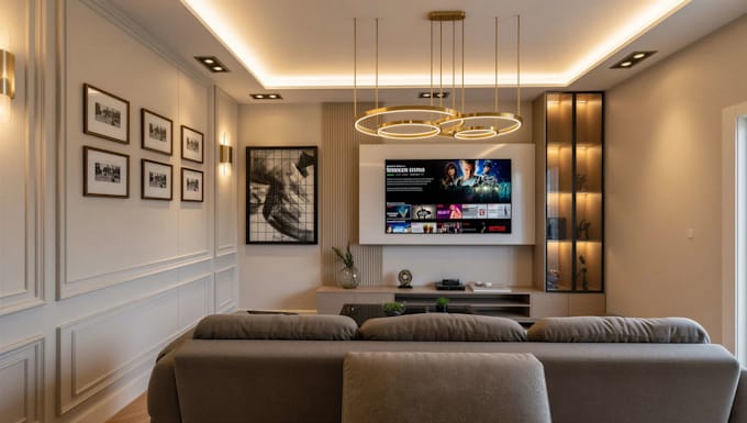 do interior design and realistic 3d rendering