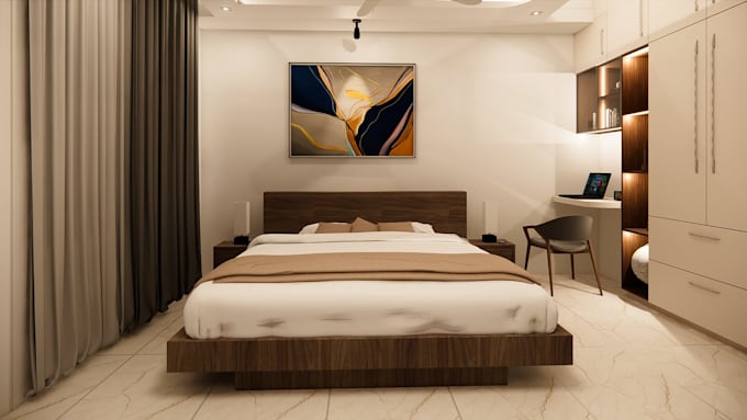 do interior design and provide realistic 3d rendering