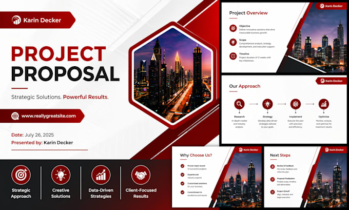design powerpoint presentation, pitch deck, google slides, proposal powerpoint