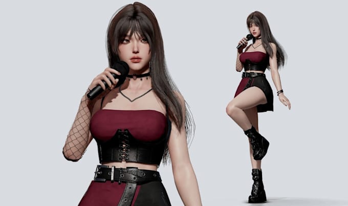 create and rig live2d vtuber model, vroid model vrchat vrm 52 arkit blendshapes