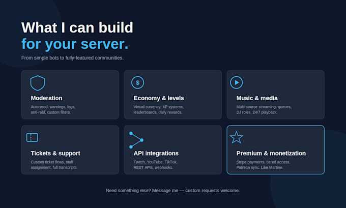create a custom discord bot in python for your server