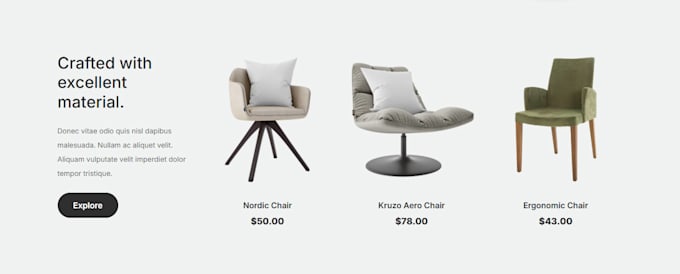 design a modern furniture website using HTML CSS bootstrap