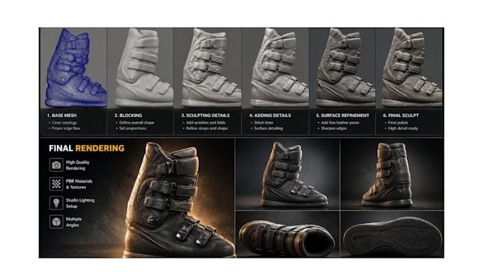 do 3d shoe design 3d shoe model footwear design 3d modeling 3d rendering