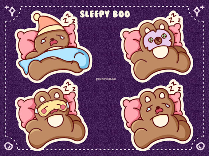 design custom sticker cute pack