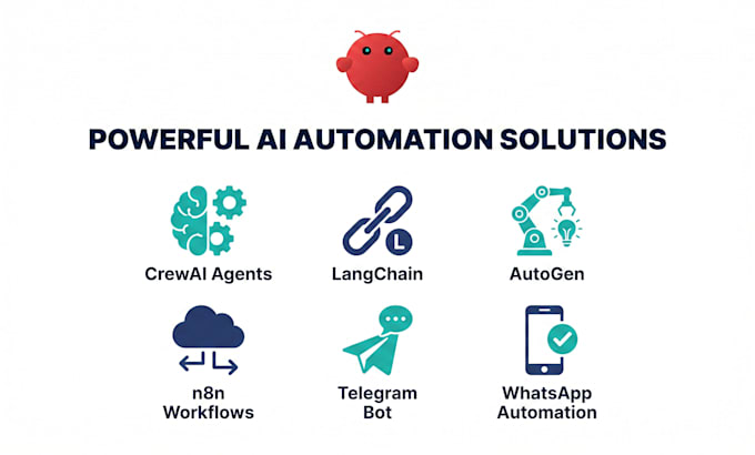 build custom ai agents using crewai langchain autogen openclaw n8n automation