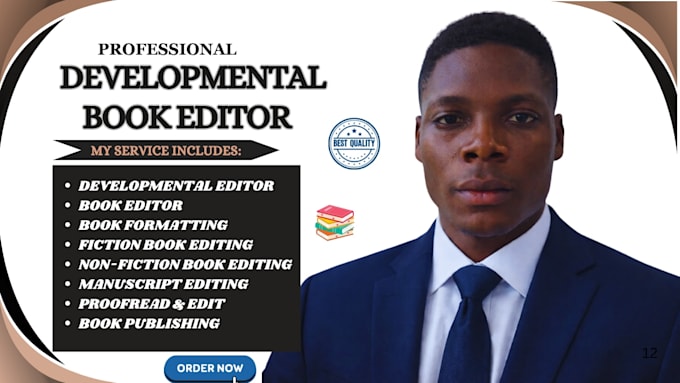 proofread, edit, and format your book manuscript as a developmental editor