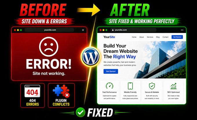 fix wordpress errors, bugs, and issues fast 24h delivery