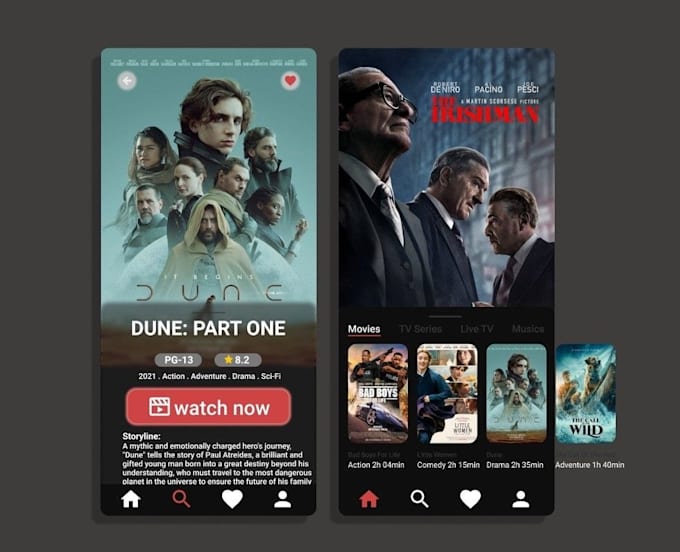 develop short drama app, mini series website, episodic video streaming website