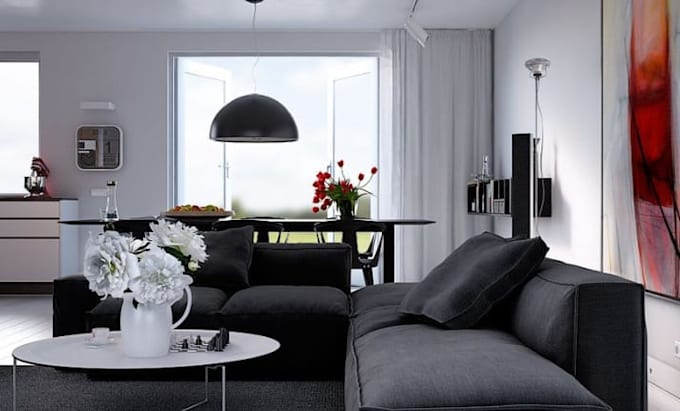 do a cgi 3d interior and exterior modeling with realistic decors and renders