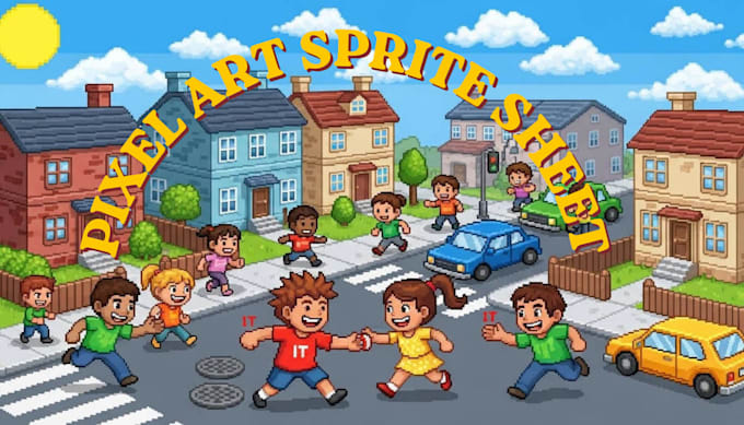 create custom pixel art sprite sheet for indie game developer