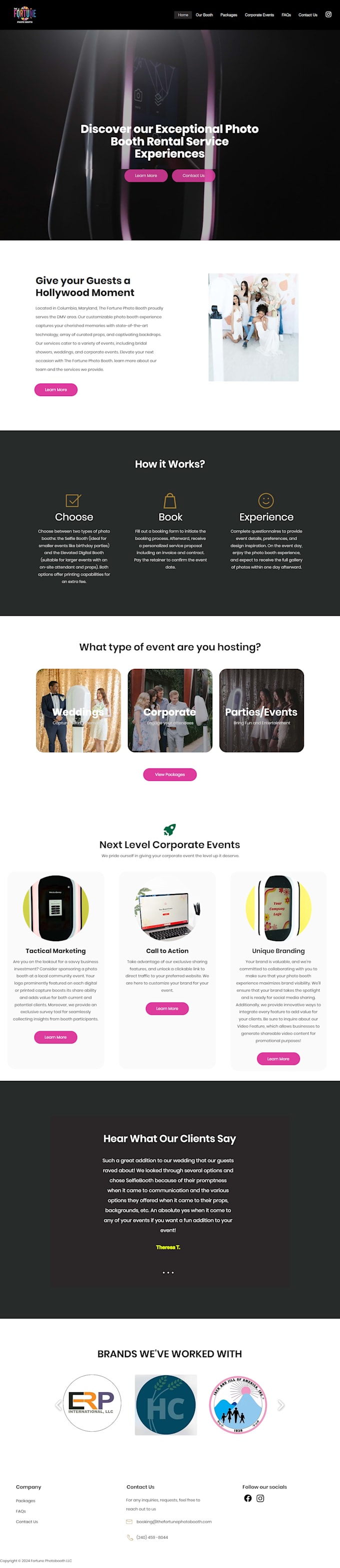design event rental website
