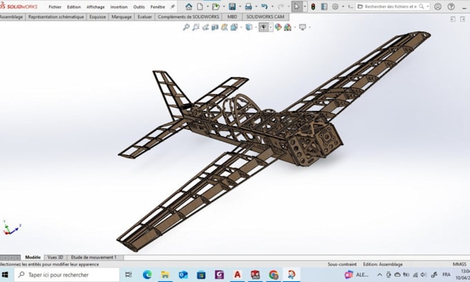 do 3d model in solidworks, mechanical engineering, cad and technical drawing