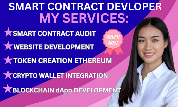 be your smart contract developer for ethereum, solidity, web3 projects, blockch