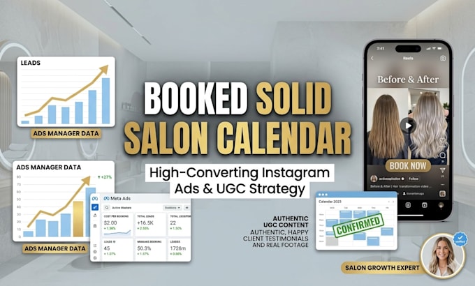 get you more salon bookings with instagram ads reels and ugc strategy