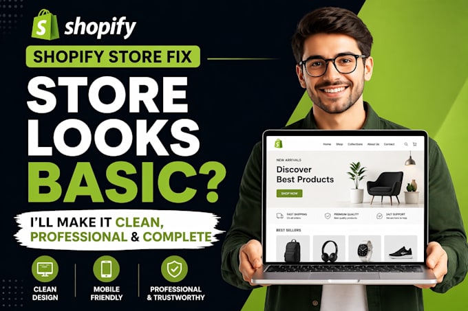 fix your shopify store design that look messy and not converting