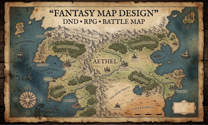create fantasy map dnd map battle map dungeon map tabletop map