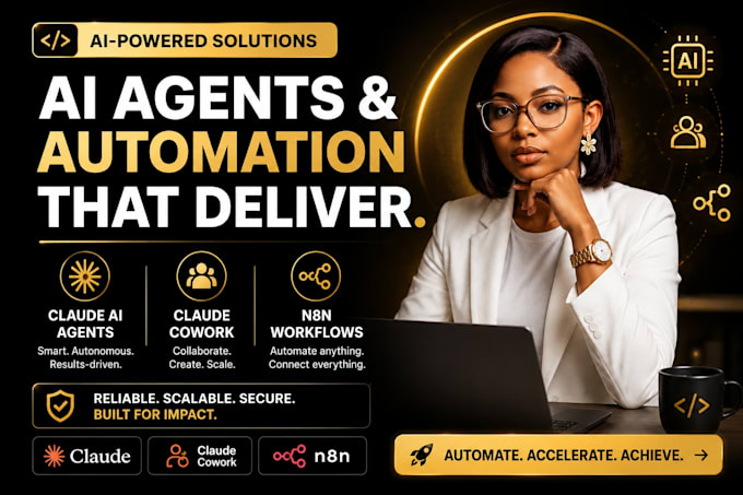 build claude ai agents, claude cowork, and n8n for business workflow automation