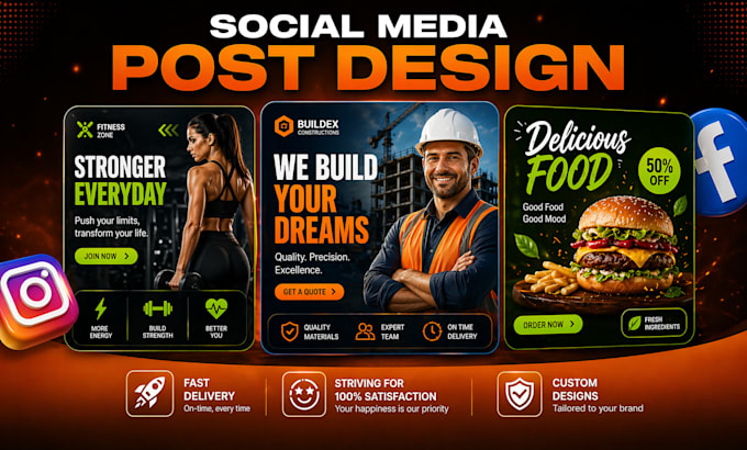 design amazing, editable social media posts and ads