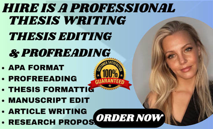 proofread, edit, and format your bachelor, master, or phd thesis