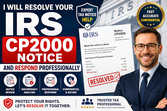 resolve your irs cp2000 notice and respond professionally