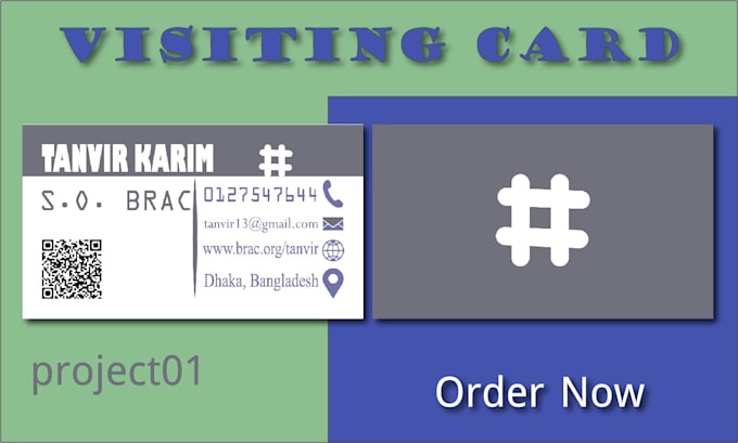 design simple, modern, professional visiting, business cards