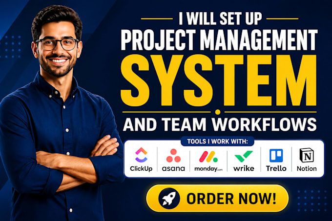 set up project management system and team workflows