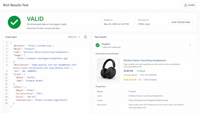 write valid faq schema markup for google rich results