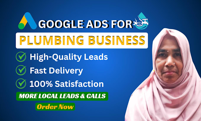 setup google ads for plumbing services in USA, UK, canada