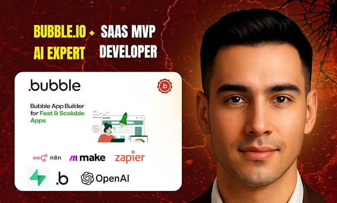 build fix bubble io ai saas mvp crm website mobile app backend workflow database