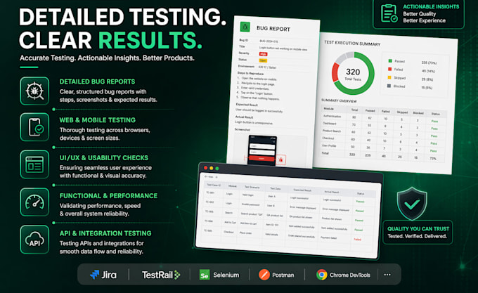 be your QA tester for website testing and mobile app bugs