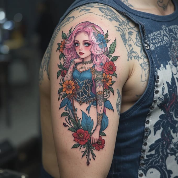 design a modern and minimalist tattoo design