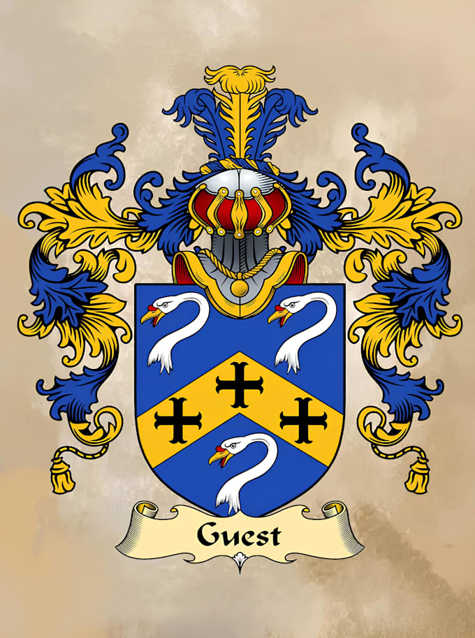 Draw custom original coat of arms heraldic logo family crest by Demi ...