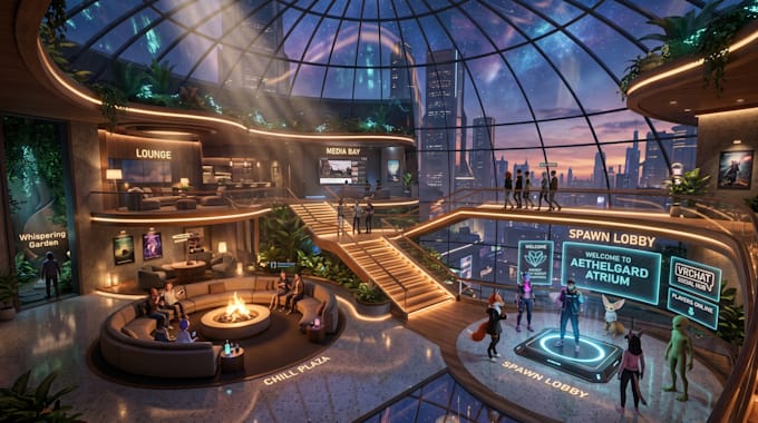 build vrchat world club assets vrc map 3d environment interactive metaverse