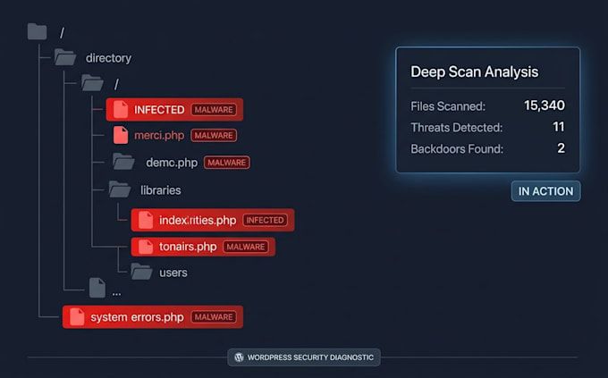 do wordpress malware removal, fix hacked site and secure website