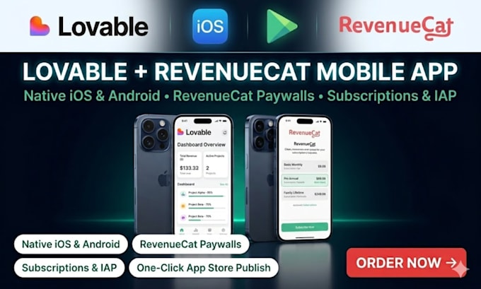 codex lovable ios android app revenuecat payment replit web app to mobile app
