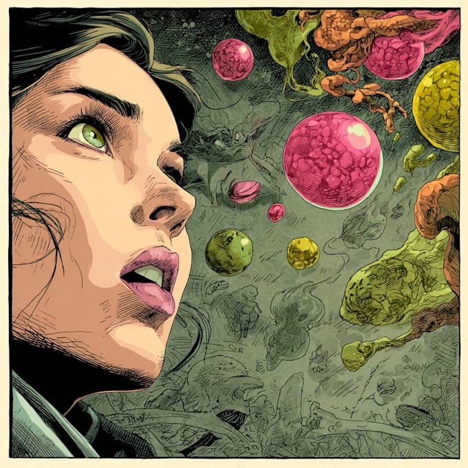 comic book illustration with comic book illustrator