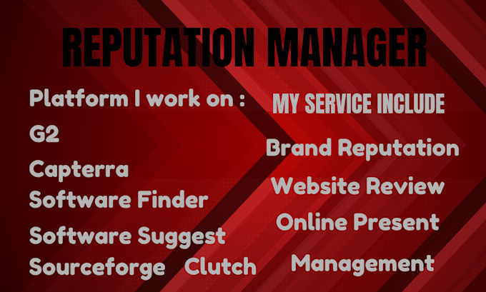 online reputation management, reverse SEO google optimization g2 clutch capterra