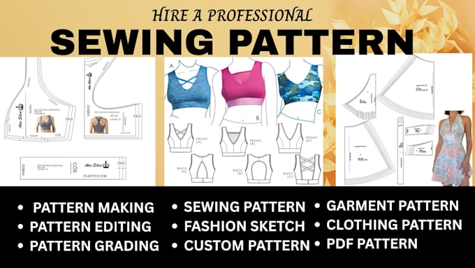 create professional sewing patterns for clothing and design