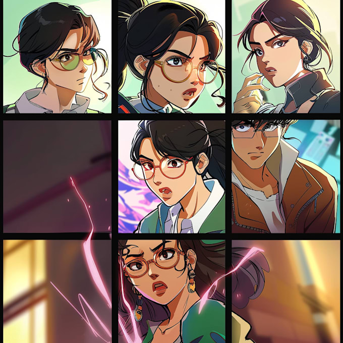 draw professional webtoon episodes with high quality