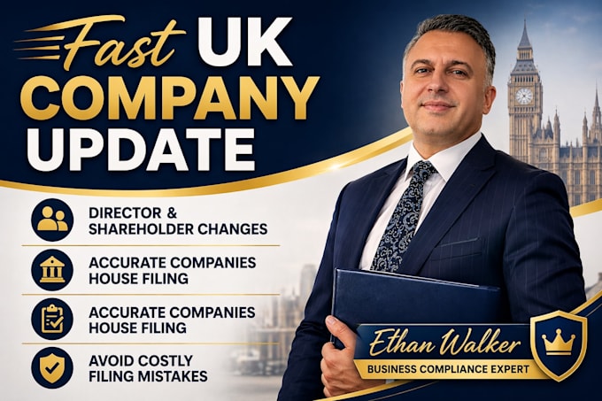 file director or shareholder changes with UK companies house fast