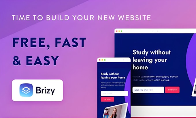 design a fast wordpress website using elementor pro, divi or brizy builder