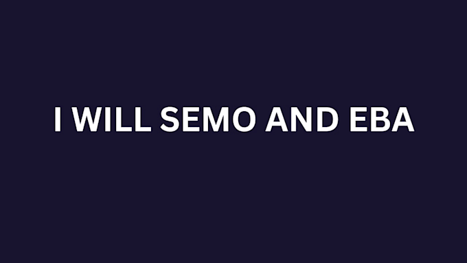 semo and eba recipes design