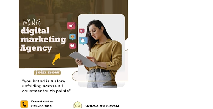 design eye catching brand marketing posts