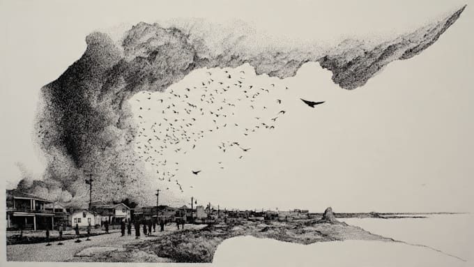 make pen and ink drawings