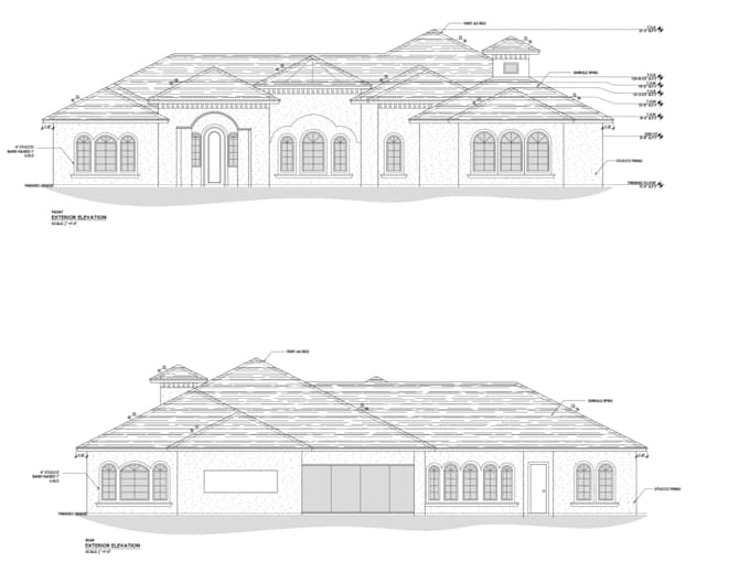 adu permit architecture floor plan, drainage, deck drawing in california