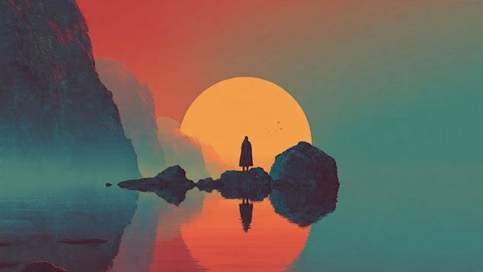 draw a digital illustration in unique style