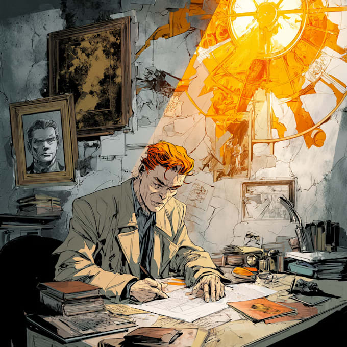 illustrate stunning comic panels, pages, or covers