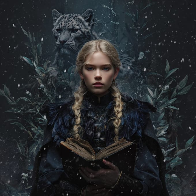 design a sci fi fantasy book cover design that sells