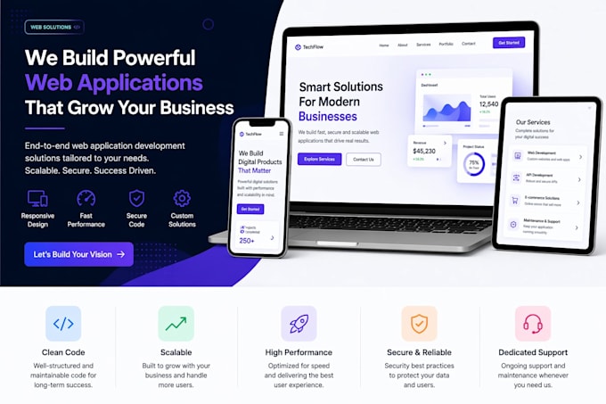 develop custom web application with frontend and backend