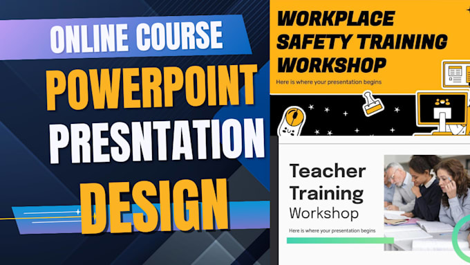 design powerpoint course training presentation elearning canva ppt webinar slide